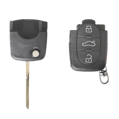 CARCASA CHEIE CONTACT PENTRU AUDI A3 / A6 / A8, 3+1 BUTOANE, CU CHEIE