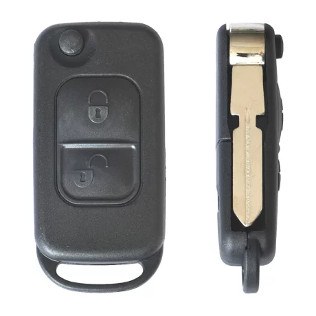 CARCASA CHEIE CONTACT PENTRU MERCEDES CLASSE A (W168) / CLASSE C (W202 / W203) / CLASSE E (W210) / CLASSE G (W461), 2 BUTOANE, CU CHEIE