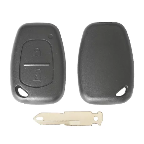 CARCASA CHEIE CONTACT PENTRU RENAULT CLIO / KANGOO / MASTER / MODUS / TRAFIC, 2 BUTOANE, CU CHEIE