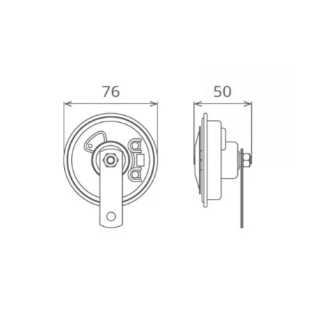 CLAXON ELECTROMAGNETIC 12V 3.5A TON INALT