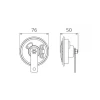 CLAXON ELECTROMAGNETIC 12V 3.5A TON JOS
