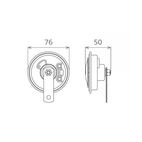 CLAXON ELECTROMAGNETIC 12V 3.5A TON JOS