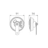 CLAXON ELECTROMAGNETIC 12V 5A TON INALT