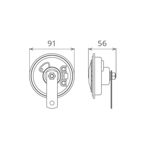 CLAXON ELECTROMAGNETIC 12V 5A TON JOS