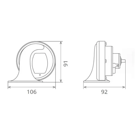 CLAXON ELECTROMAGNETIC 12V 6A TON INALT