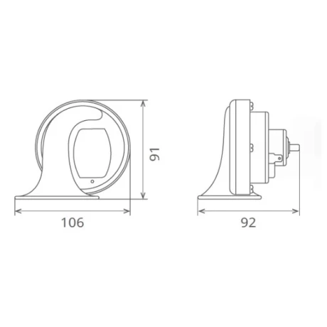 CLAXON ELECTROMAGNETIC 12V 6A TON JOS