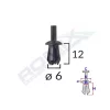 CLIPS FIXARE ELEMENTE EXTERIOARE PENTRU OPEL 8X12MM - NEGRU SET 10 BUC