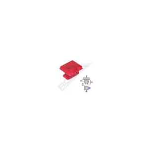 CLIPS FIXARE ELEMENTE INTERIOR PENTRU BMW ROSU SET 10 BUC
