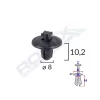CLIPS FIXARE ELEMENTE ROATA PENTRU CITROEN/PEUGEOT 8X10.2 - NEGRU SET 10 BUC