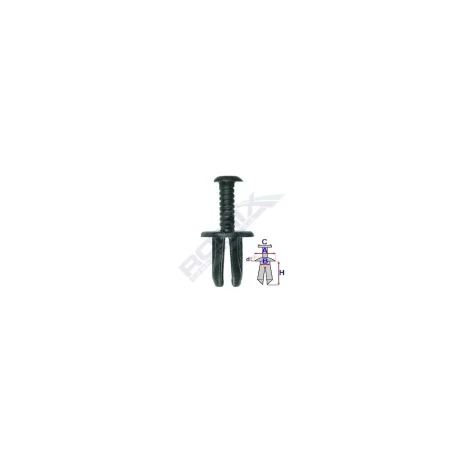 CLIPS FIXARE FIAT/LANCIA/ALFA ROMEO - NEGRU SET 10 BUC