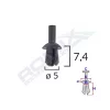 CLIPS FIXARE PENTRU AUDI/VW 5X7.4MM - NEGRU SET 25 BUC