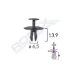 CLIPS FIXARE PENTRU CITROEN/PEUGEOT 6.5X13.9MM - NEGRU SET 10 BUC