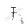CLIPS FIXARE PENTRU FORD 7X22.6 - NEGRU SET 10 BUC
