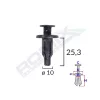 CLIPS FIXARE PENTRU HONDA/HYUNDAI/LEXUS/TOYOTA/KIA - FIXARE MASCA FATA - NEGRU SET 10 BUC