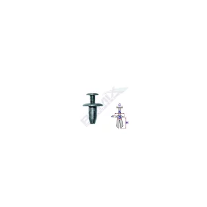 CLIPS FIXARE PENTRU TOYOTA 6X13.3MM - NEGRU SET 10 BUC
