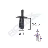 CLIPS FIXARE PENTRU VW MERCEDES - NEGRU SET 10 BUC