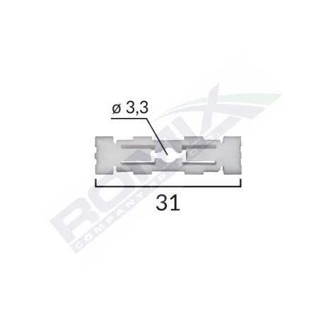 CLIPS FIXARE PLAFONPENTRU GRUP VAG - ALB SET 10 BUC