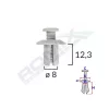 CLIPS FIXARE UNIVERSAL - ALB SET 10 BUC