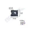CLIPS FIXARE UNIVERSAL - NEGRU SET 25 BUC