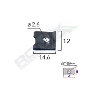 CLIPS FIXARE UNIVERSAL - NEGRU SET 25 BUC