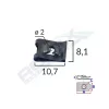 CLIPS FIXARE UNIVERSAL - NEGRU SET 25 BUC