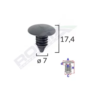 CLIPS TAPITERIE PENTRU CITROEN/DAEWOO SET 10 BUC