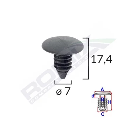 CLIPS TAPITERIE PENTRU CITROEN/DAEWOO SET 10 BUC