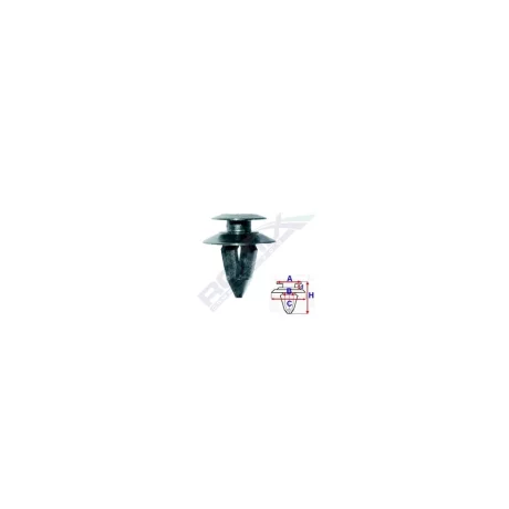 CLIPS TAPITERIE PENTRU GRUP VAG 8X21MM - NEGRU SET 10 BUC