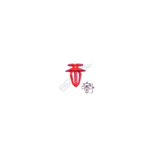 CLIPS TAPITERIE PENTRU OPEL - ROSU SET 10 BUC