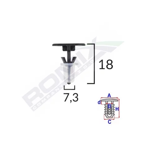 CLIPS TAPITERIE PENTRU SHARAN/ALHAMBRA SET 10 BUC