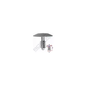 CLIPS TAPITERIE PENTRU UNIVERSAL 10.6X12MM - GRI SET 10 BUC