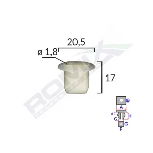 CLIPS TAPITERIE SET 10 BUC