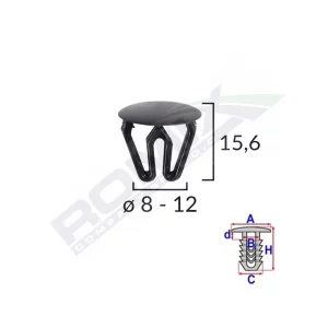 CLIPS UNIVERSAL NEGRU SET 25 BUC