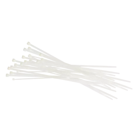 COLIERE NYLON ALBE 2.5*200 MM SET 100 BUC