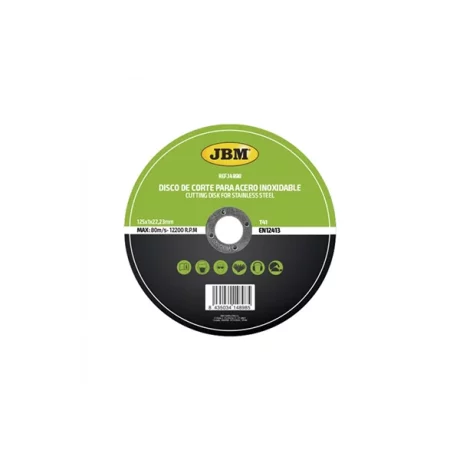 DISC DE TAIERE DEBITARE IN OTEL INOXIDABIL 125 X 1 MM T41 JBM
