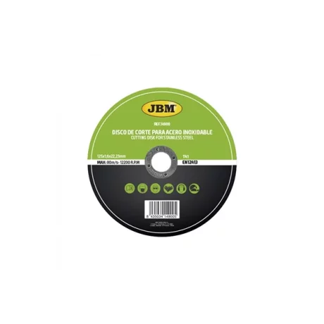 DISC DE TAIERE DEBITARE IN OTEL INOXIDABIL 125 X 1.6MM T41 JBM