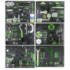 DULAP CU 7 SERTARE. VERDE. CU SET DE INSTRUMENTE PENTRU SINCRONIZARE MOTOR