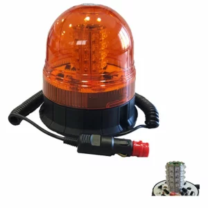 GIROFAR INTERMITENT CU LEDURI 12-24V. BAZA MAGNETICA JBM