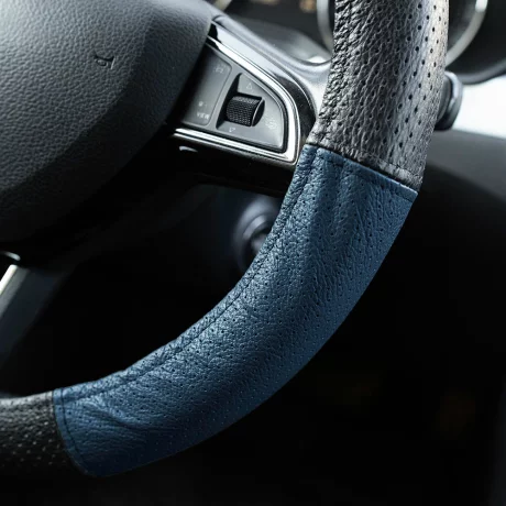 HUSA VOLAN PIELE NATURALA PERFORATA ALBASTRU 37-39 CM MEGA DRIVE