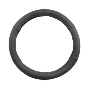 HUSA VOLAN PIELE NATURALA PERFORATA NEGRU 37-39 CM