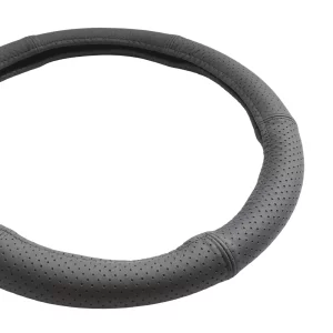 HUSA VOLAN PIELE NATURALA PERFORATA NEGRU 44-46 CM