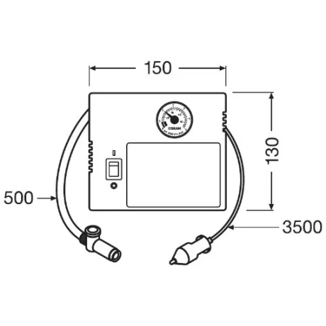 KIT REPARATII ANVELOPE (COMPRESOR + SPRAY REPARATII ANVELOPE) TYRESEAL KIT OSRAM