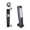 LAMPA DE LUCRU PORTABILA 24+6 LEDURI DUBLU MAGNETICA. SUPORT SI BAZA METALICA JBM