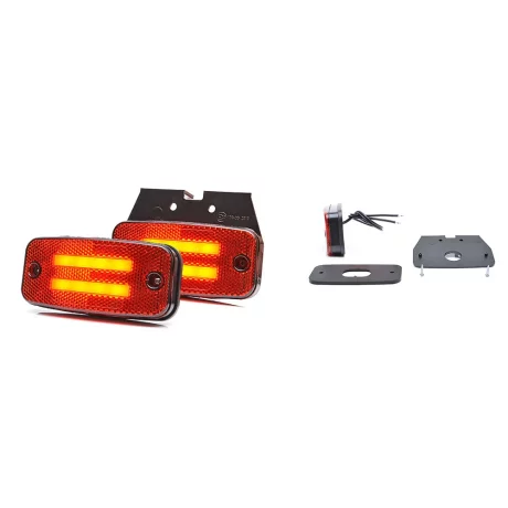 LAMPA GABARIT LED 1139 W158, 12V-24V, POZITIE ROSU WAS