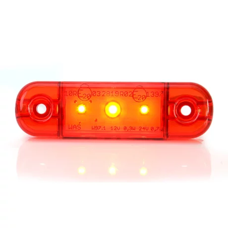 LAMPA GABARIT LED 709 W97.1, 12V-24V, POZITIE ROSU WAS
