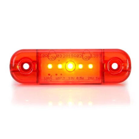 LAMPA GABARIT LED 712 W97.2, 12V-24V, POZITIE ROSU WAS