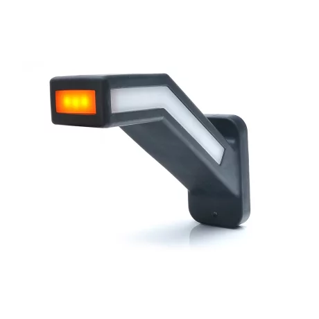 LAMPA GABARIT LED CU BRAT 1165P W168.1, 12V-24V, POZITIE ALB / ROSU / PORTOCALIU DREAPTA WAS