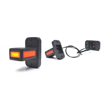 LAMPA GABARIT LED CU BRAT 1169 W168.32, 12V-24V, POZITIE ALB / ROSU / PORTOCALIU WAS
