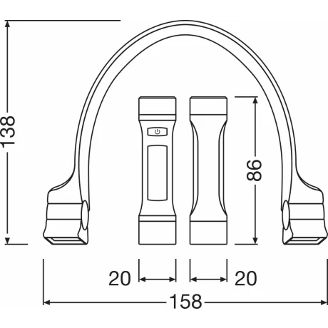 LANTERNA PENTRU UMAR OSRAM WEARABLE NECK LIGHT LEDIL413