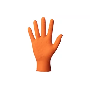MANUSI DIN NITRIL CULOARE ORANGE STRUCTURA DIAMANTATAXXL SET 50BUC